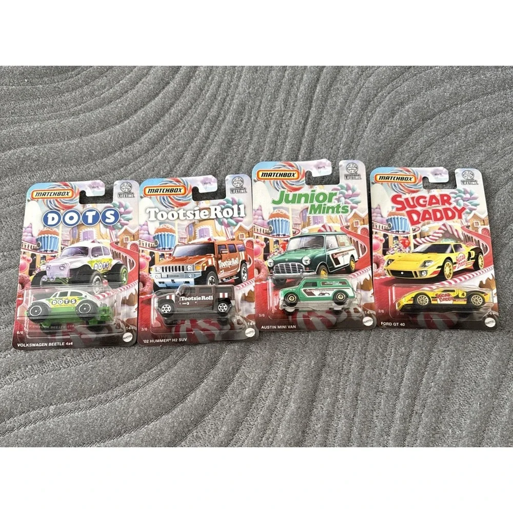 Matchbox Candy Collectible Series Set of 4 Hummer‎ Volkswagen Mini Van Ford GT